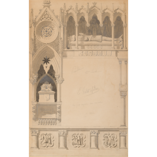 Studies of a Gothic Monument in Picardy, with the Tomb of a Knight